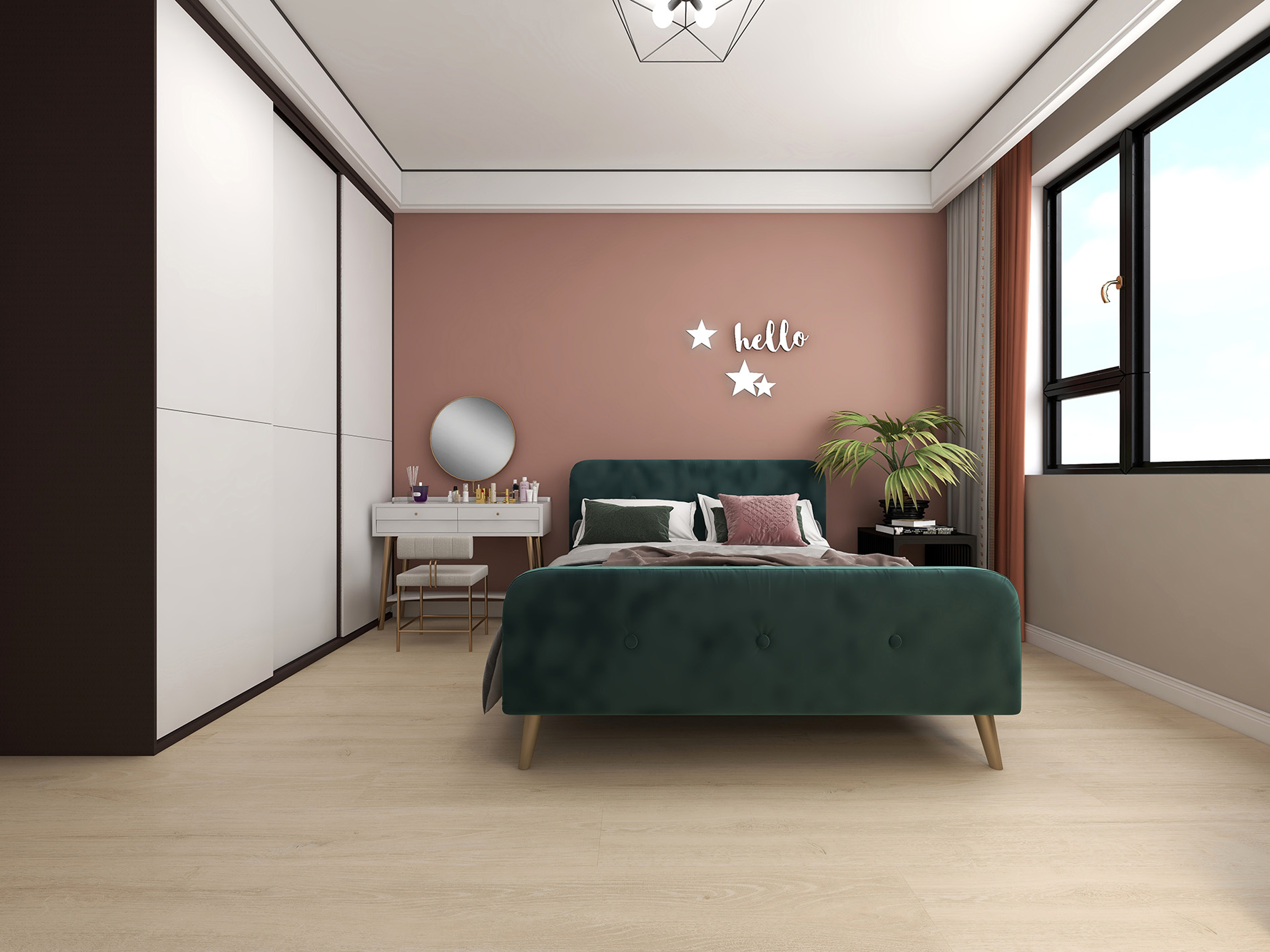 得高環(huán)保地板，適用地?zé)?，溫暖愛?IM3545北歐