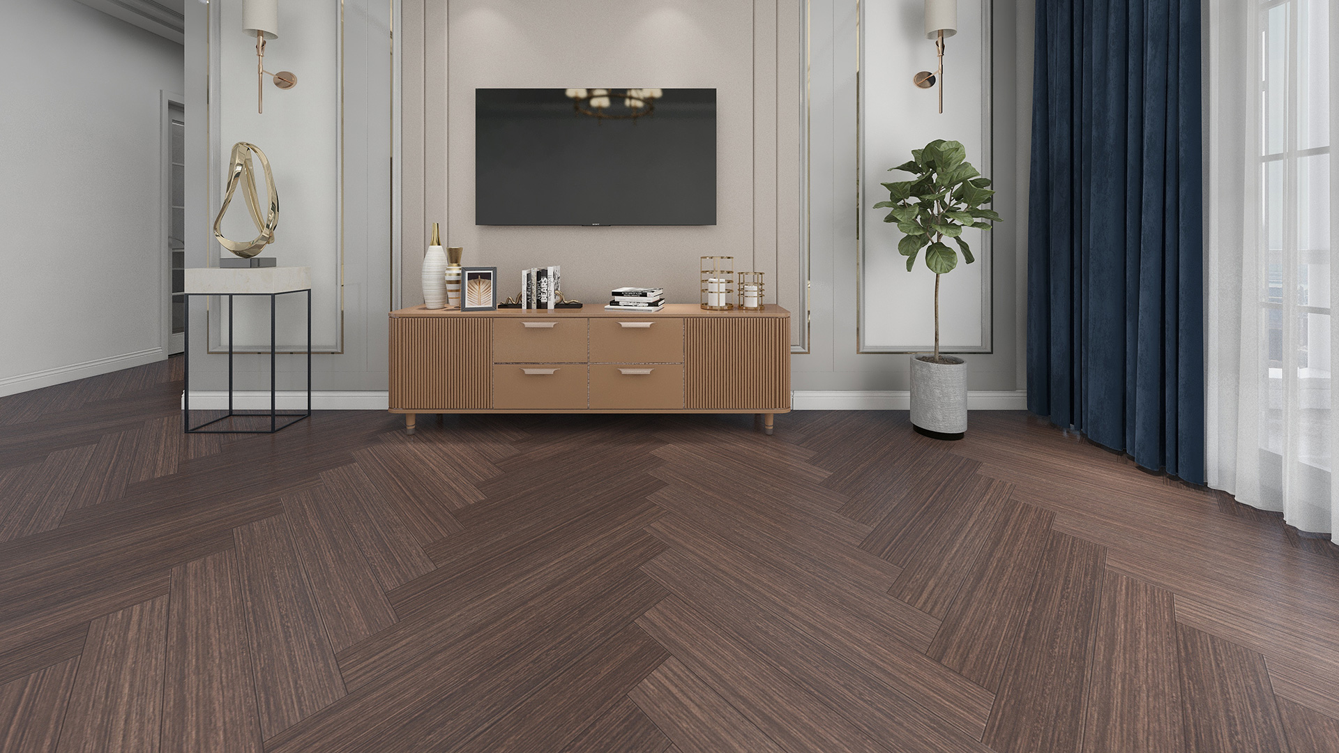 比利時PAR-KY高科技實(shí)木復(fù)合地板,淺棕樺木拼花