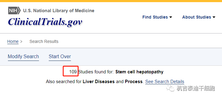 目前已經有109項關于干細胞治療慢性肝病的臨床研究 目前已經有109項關于干細胞治療慢性肝病的臨床研究
