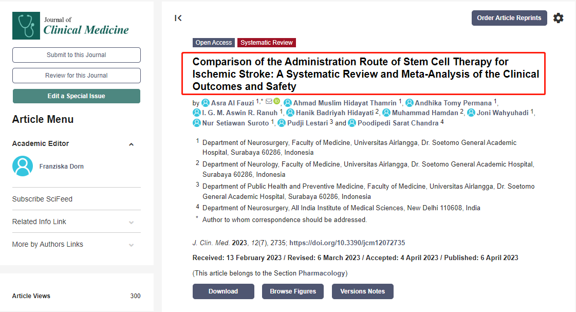 干細胞治療缺血性腦卒中的效果跟給藥途徑有關嗎 干細胞治療缺血性腦卒中的效果跟給藥途徑有關嗎