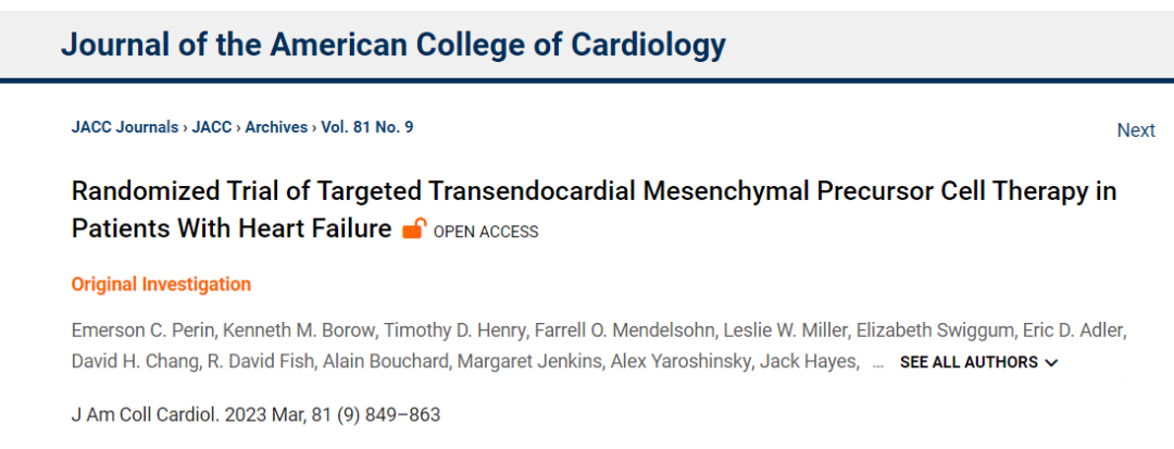 美國德克薩斯心臟研究所研究人員利用間充質干細胞來改善慢性心力衰竭的臨床新進展。?