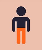 雙側腦癱，影響雙腿或雙臂。