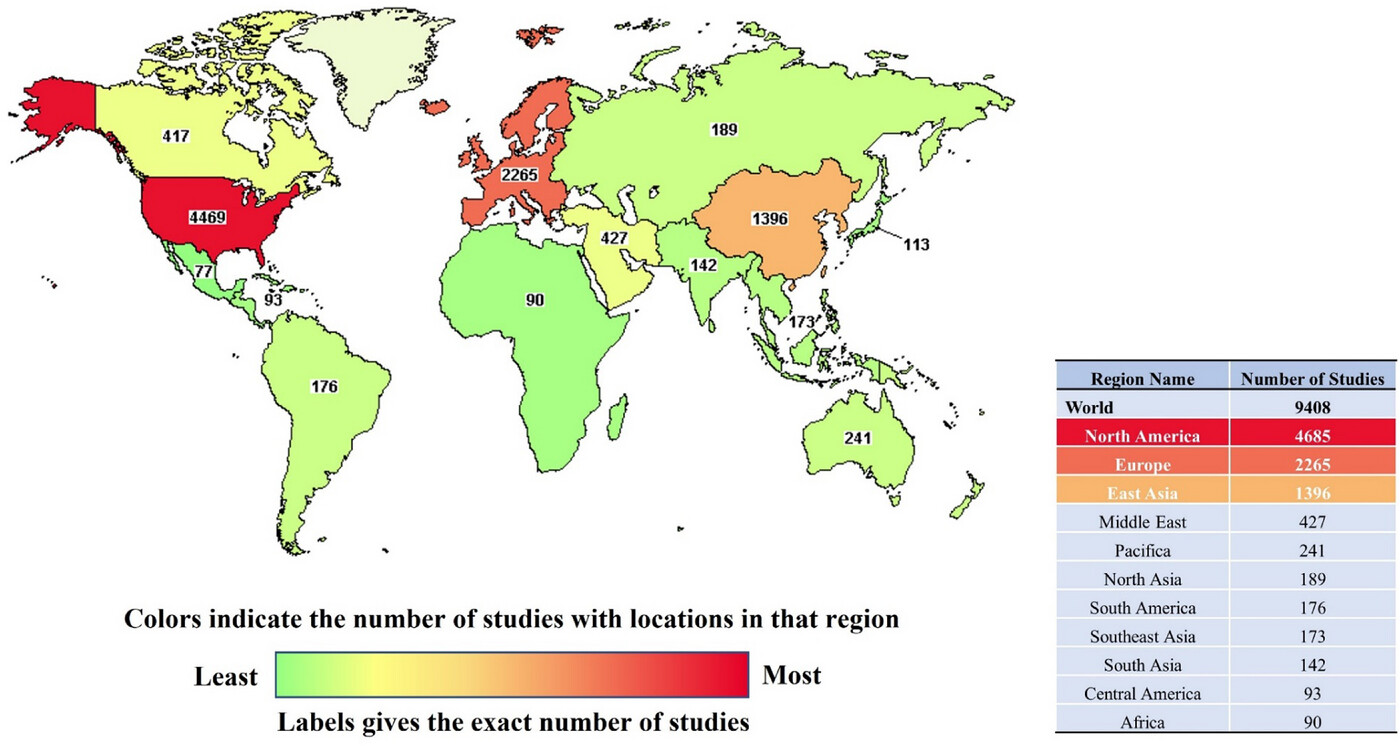 圖2：截至2022年，在ClinicalTrials.gov上注冊的干細胞治療 (SCT) 臨床試驗數量。