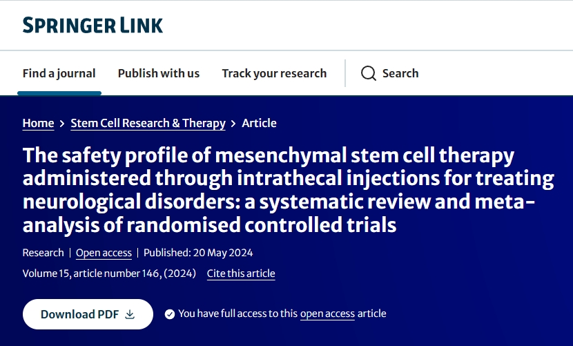 鞘內(nèi)注射干細胞治療神經(jīng)系統(tǒng)疾病的安全性如何?分析多項臨床結(jié)果得知 鞘內(nèi)注射干細胞治療神經(jīng)系統(tǒng)疾病的安全性如何?分析多項臨床結(jié)果得知