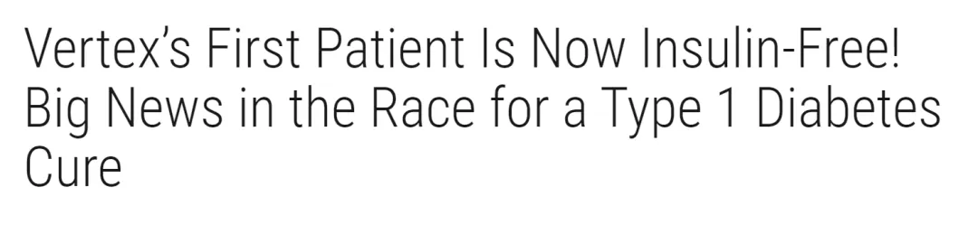 △ Diabetes Daily（糖尿病日報）曾報道VX-880的數據