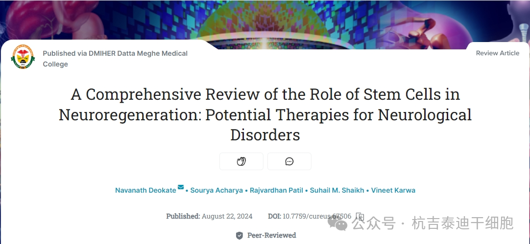 干細胞作用機制之一(神經再生):成為治療神經系統(tǒng)疾病的潛在療法