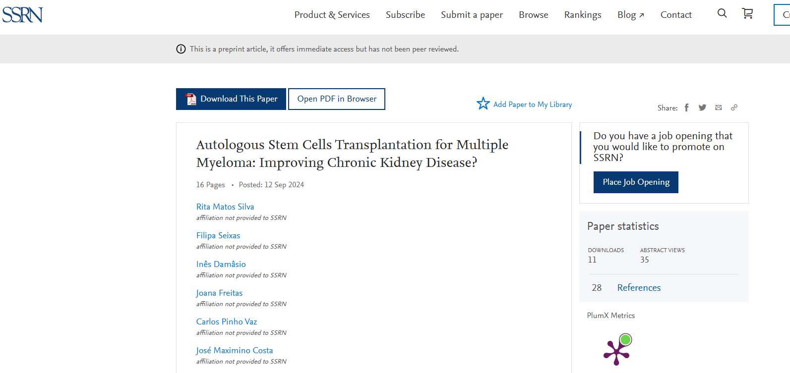 《自體干細胞移植治療多發(fā)性骨髓瘤：改善慢性腎病？》