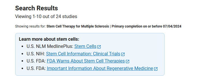 干細胞治療多發性硬化癥臨床研究項目有24項。其中已完成的有17項。 干細胞治療多發性硬化癥臨床研究項目有24項。其中已完成的有17項。