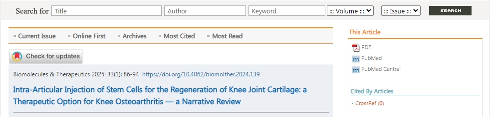 關節內注射干細胞促進軟骨再生:干細胞治療骨關節炎的流程涵蓋6大過程 關節內注射干細胞促進軟骨再生:干細胞治療骨關節炎的流程涵蓋6大過程