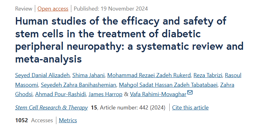 干細胞治療糖尿病周圍神經病變的療效和安全性的人體研究:系統(tǒng)評價和薈萃分析 干細胞治療糖尿病周圍神經病變的療效和安全性的人體研究:系統(tǒng)評價和薈萃分析