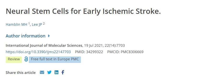 神經(jīng)干細(xì)胞治療早期缺血性中風(fēng) 神經(jīng)干細(xì)胞治療早期缺血性中風(fēng)
