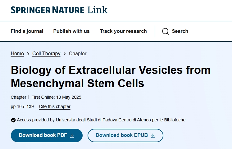 間充質干細胞胞外囊泡的生物學 間充質干細胞胞外囊泡的生物學