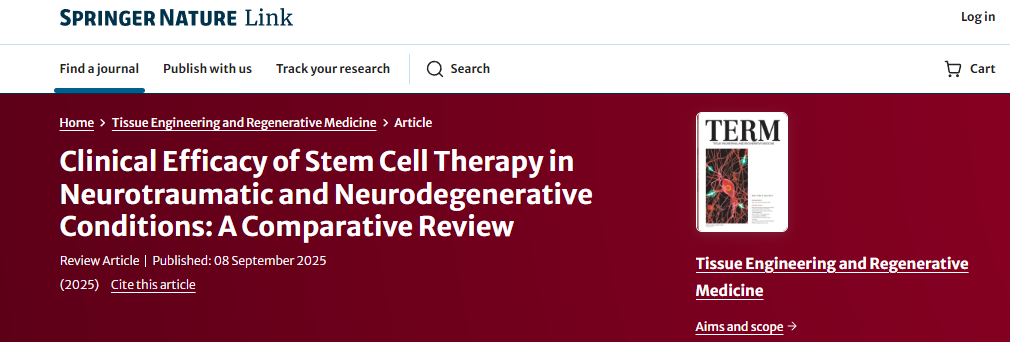 干細胞療法在神經(jīng)創(chuàng)傷和神經(jīng)退行性疾病中的臨床療效:一項比較綜述 干細胞療法在神經(jīng)創(chuàng)傷和神經(jīng)退行性疾病中的臨床療效:一項比較綜述