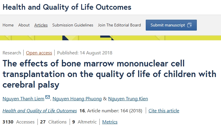 骨髓單個核細胞移植對腦癱患兒生活質(zhì)量的影響