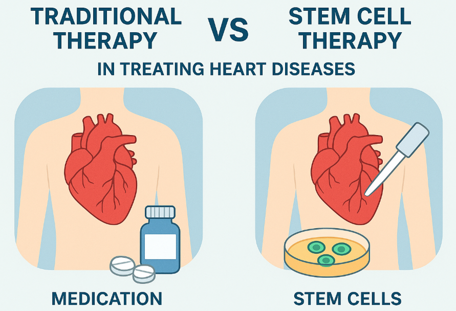 干細胞療法在改善心臟功能、運動耐力及生活質量方面，相較傳統(tǒng)療法具有顯著優(yōu)勢